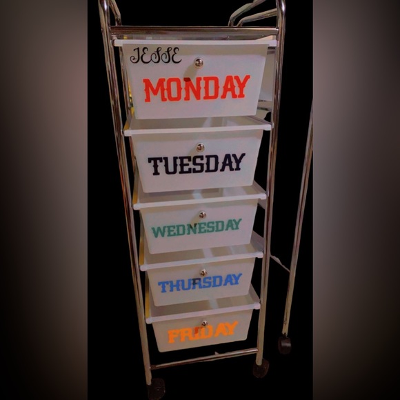 Week Day Organizer For kids/teens/adults/pets